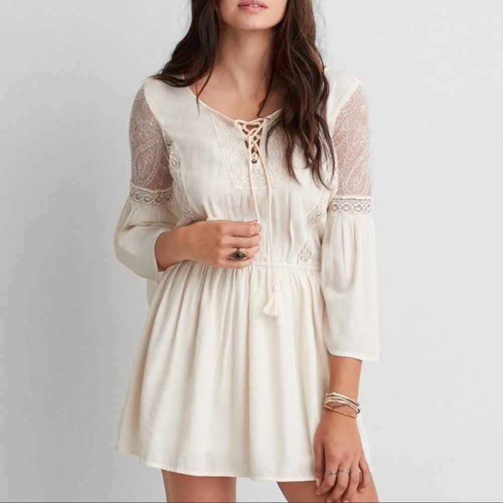 White boho dress